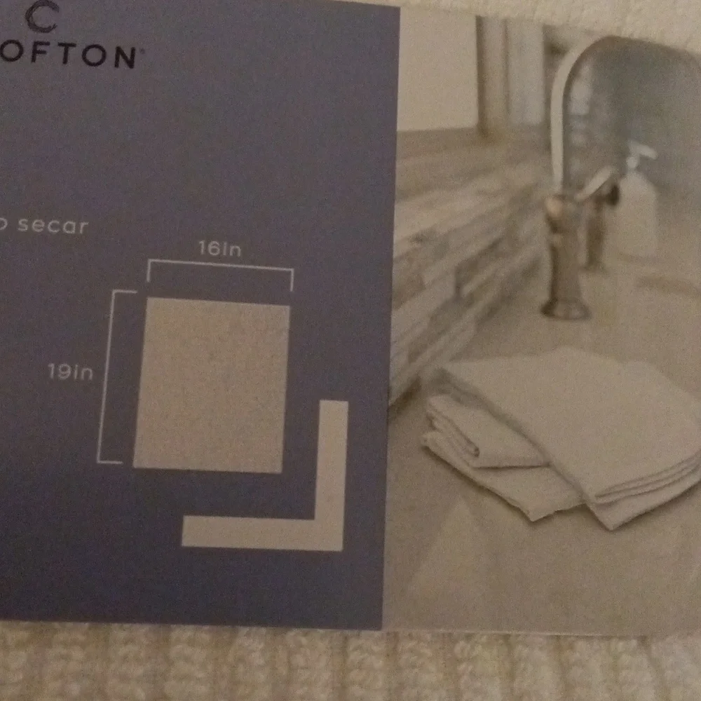 Croton White Bar Mop Towel 6-Pack